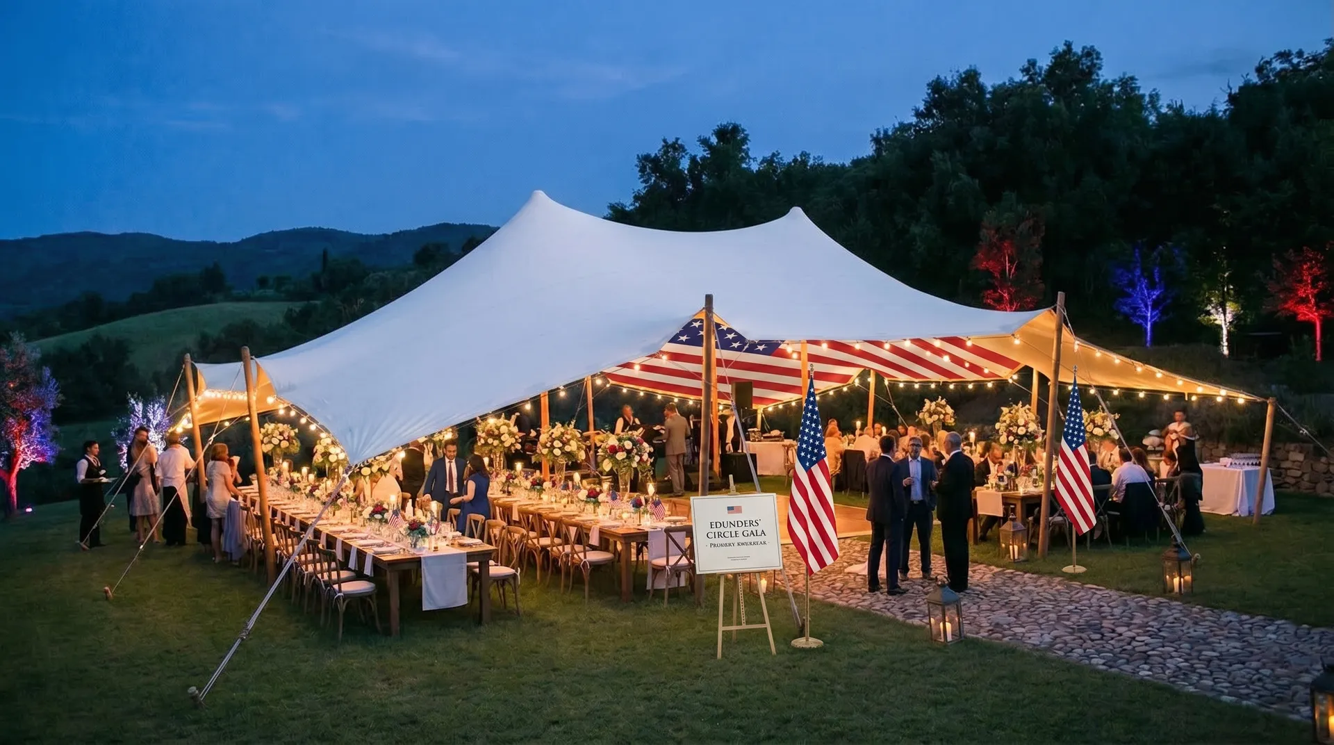 Pop Pro Tents stretch tent at an event