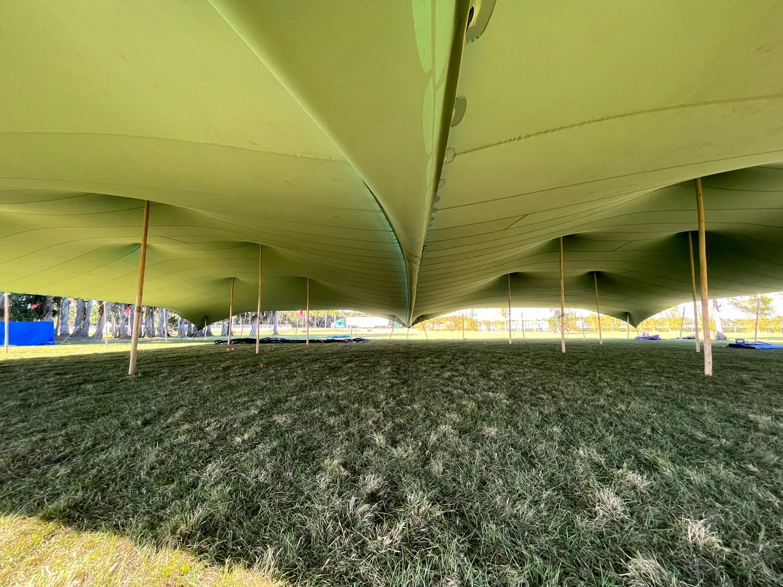 Pop Pro Tents stretch tent at a festival or fair
