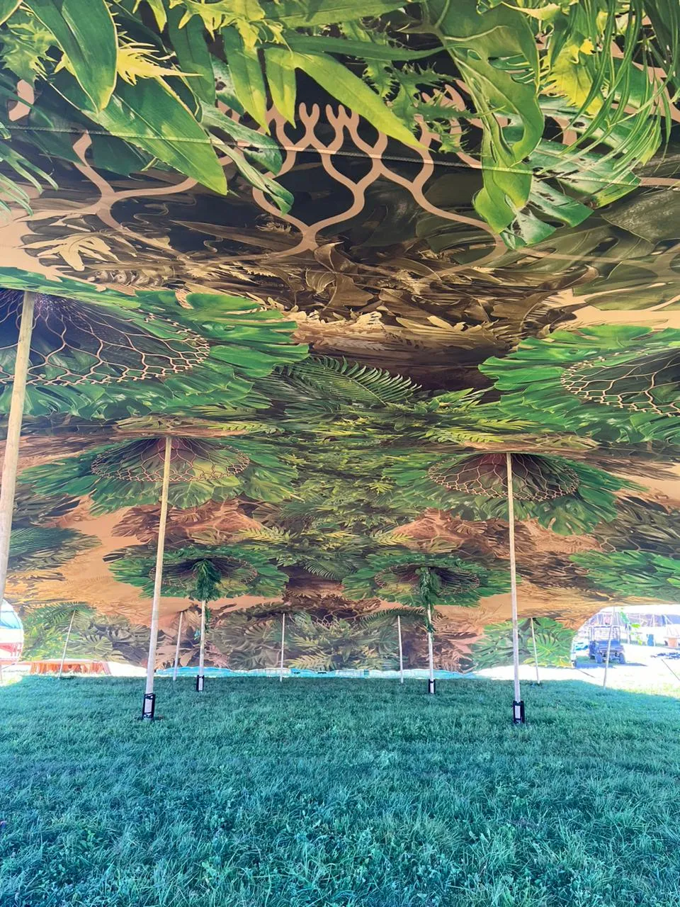 Pop Pro Tents stretch tent at a festival or fair