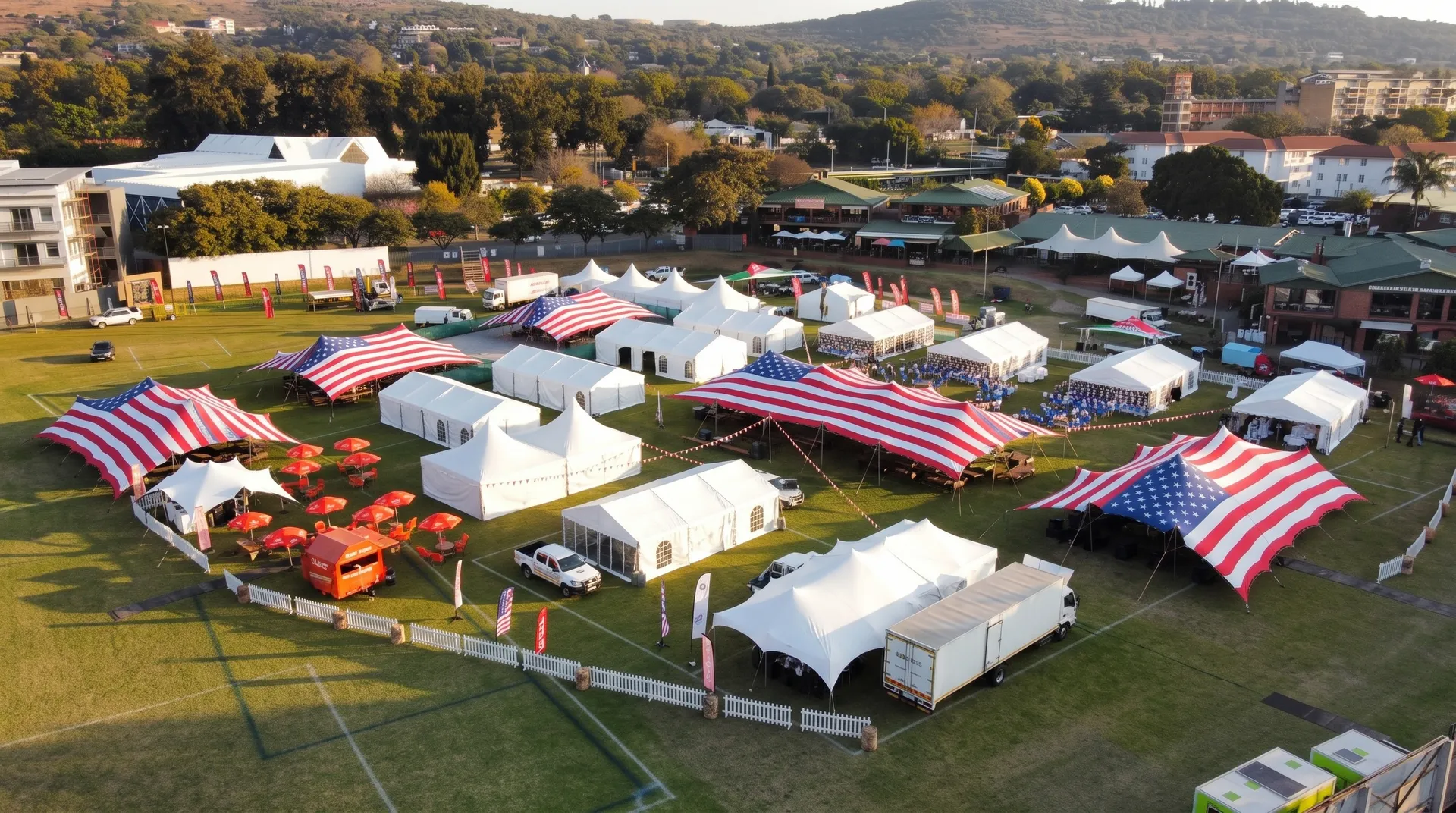 Custom-printed stretch tent skin by Pop Pro Tents